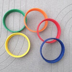 Magic Bullet original set of 5 colored rings for cups, Various colors